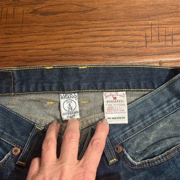 Woman's mid waist casual Lucky Brand Straight Leg Jeans 29X30 - Picture 3 of 3